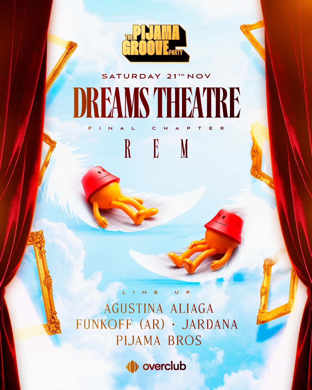 Cartel de Dreams Theatre, capítulo final R.E.M.